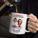 Happy, Cousin, Family, Gift For Sibling, Gift For Brothers, Gift For Sisters - A Cousin Is A Little Bit Of Childhood 3D - Personalized Mug
