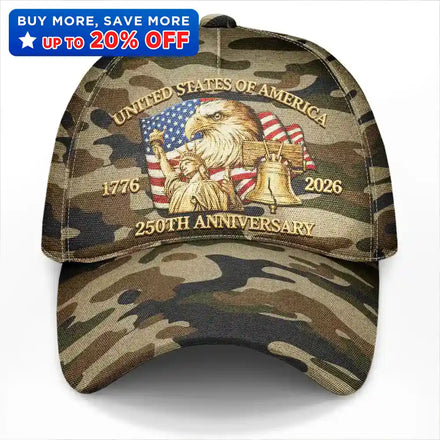 250th Anniversary US Liberty Bell Eagle Camouflage - Classic Cap