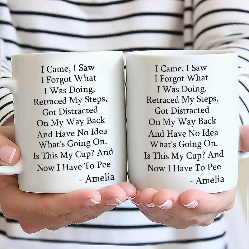 Gift For Yourself, Gift For Women, Gift For Men - I Came I Saw I Forgot What I Was Doing - Personalized Mug