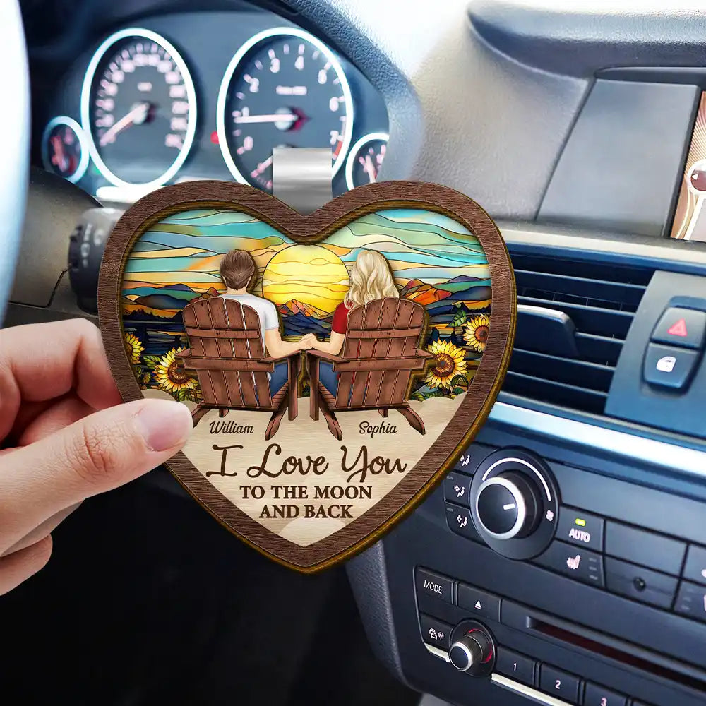 Gift For Couples, Gift For Husband, Gift For Wife, Gift For Boyfriend, Gift For Girlfriend - You And Me We Got This Couple - Personalized Custom Shaped Car Visor Clip