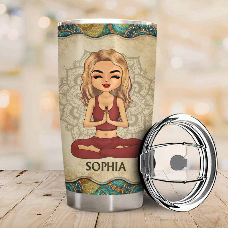 I'm Not Sugar Spice And Everything Nice - Yoga Gift - Personalized Custom Tumbler