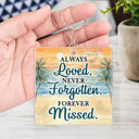 Always On My Mind - Memorial Gift For Family, Friends, Siblings - Personalized Acrylic Keychain