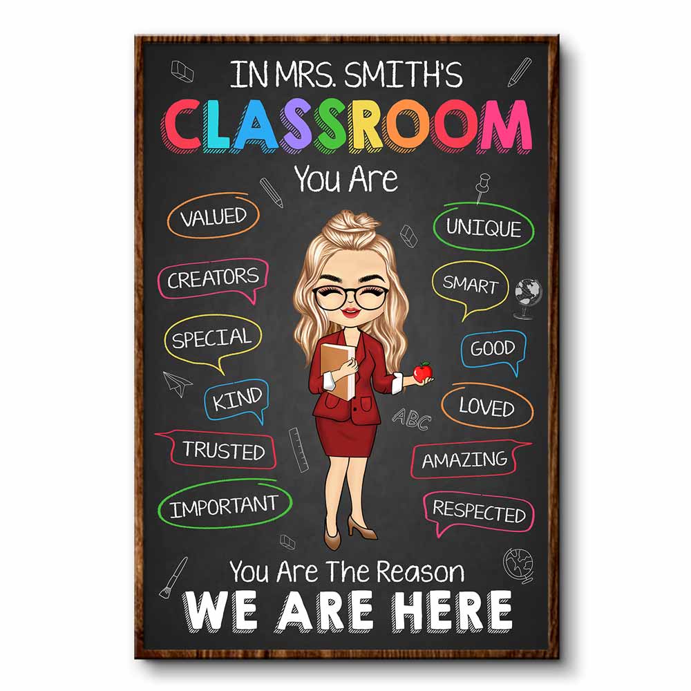 In This Classroom You Are - Personalized Poster