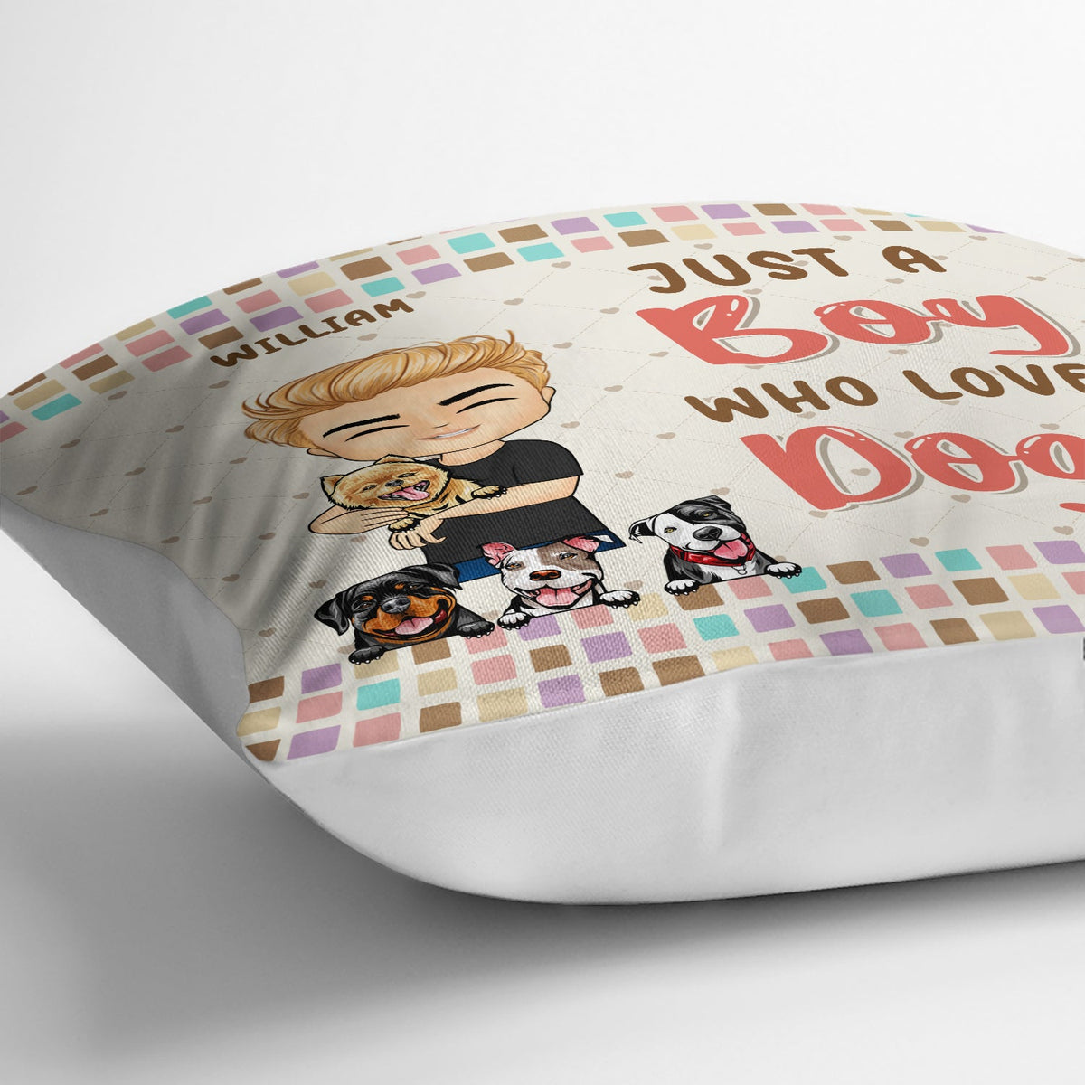 Pet Lovers Just A Girl Who Loves Pets - Gift For Pet Lovers - Personalized Custom Pillow