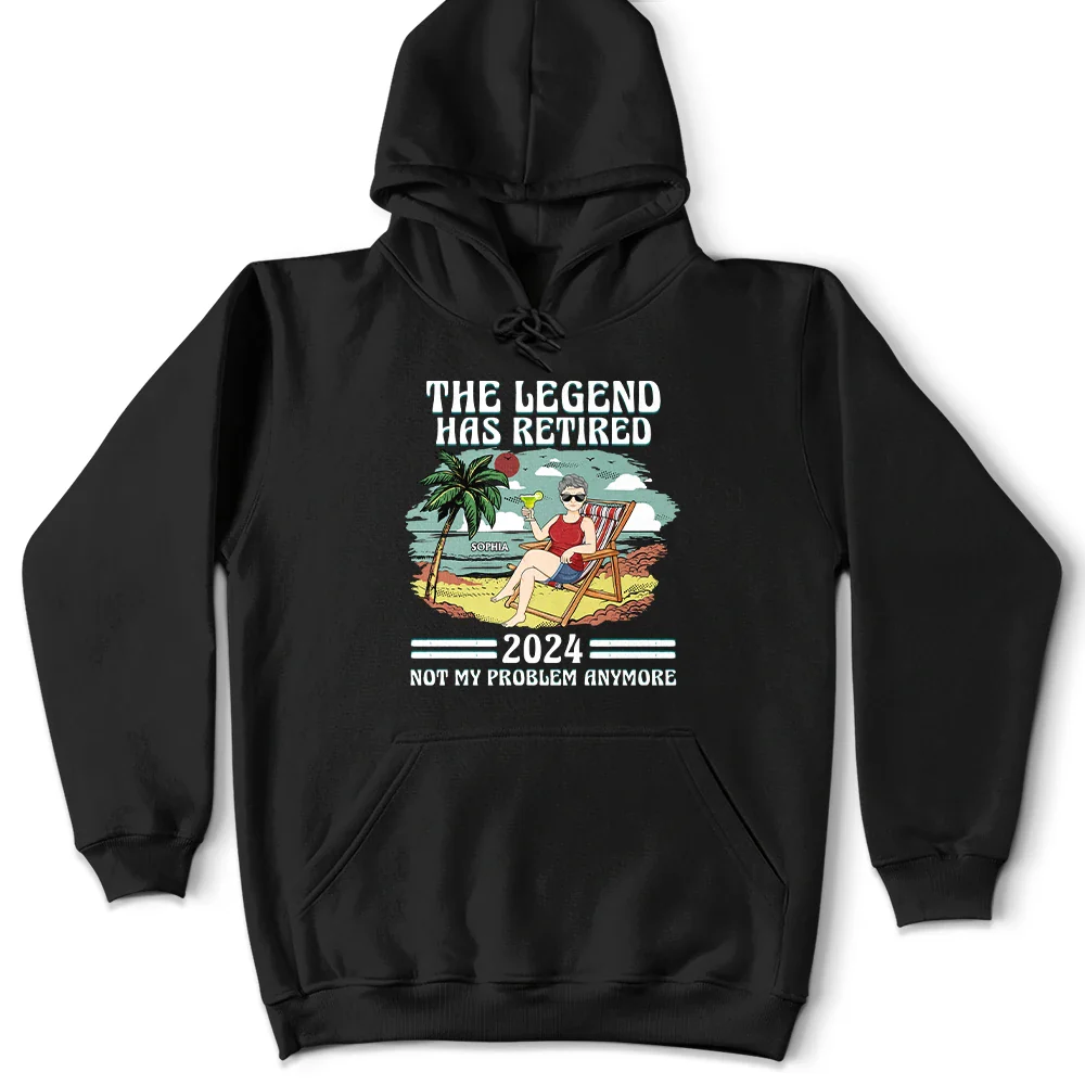 The Legend Has Retired Not My Problem Anymore Vintage - Personalized T Shirt
