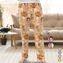 Custom Photo Best Mom Grandma Ever Cute Flower - Personalized Pajama Pants