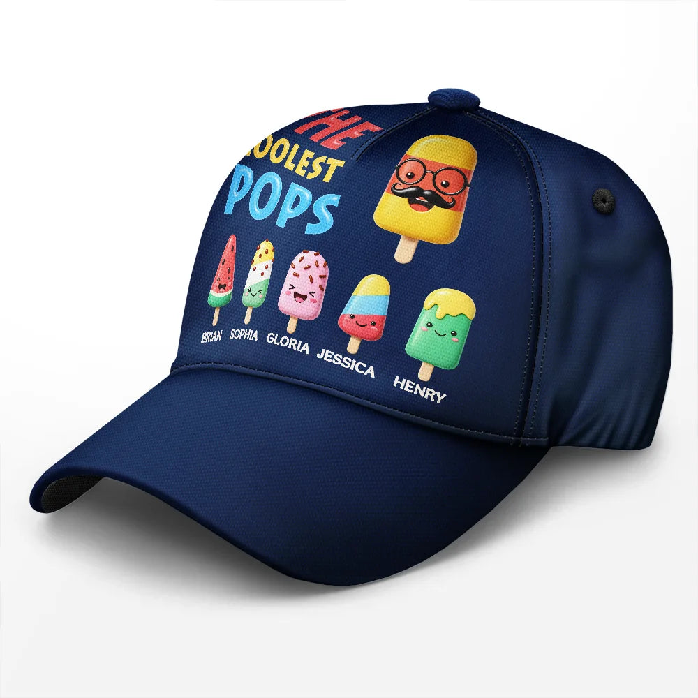Gift For Husband,Gift For Yourself,Gift For Men,Gift For Father,Gift For Grandpa,Non-Eng,Icon,Humorous - The Coolest Pop Grandpa Dad - Personalized Classic Cap