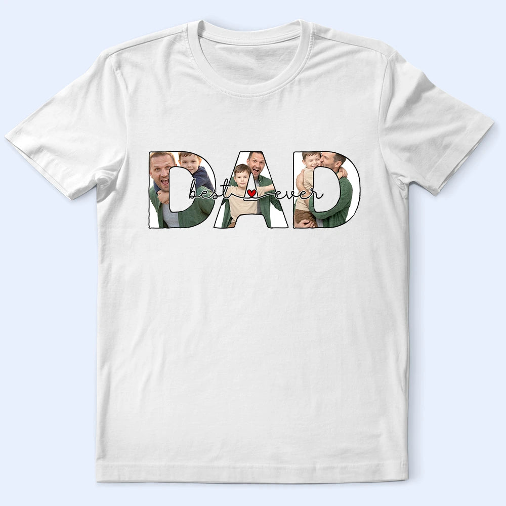 Gift For Husband,Gift For Yourself,Gift For Men,Gift For Father,Non-Eng,Photo,Cozy - Custom Photo Best Dad Ever No 1 Dad - Personalized T Shirt