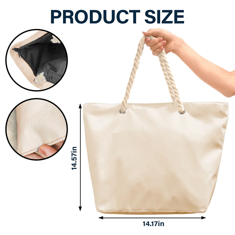 Gift For Yourself,Gift For Women,Custom Photo,Beach,Art Design,Summer,Playful,Photo - Pencil Sketch - Remove BG - Custom Photo Pencil Sketch Retro Style A Girl Who Loves Beaches - Personalized Beach Bag