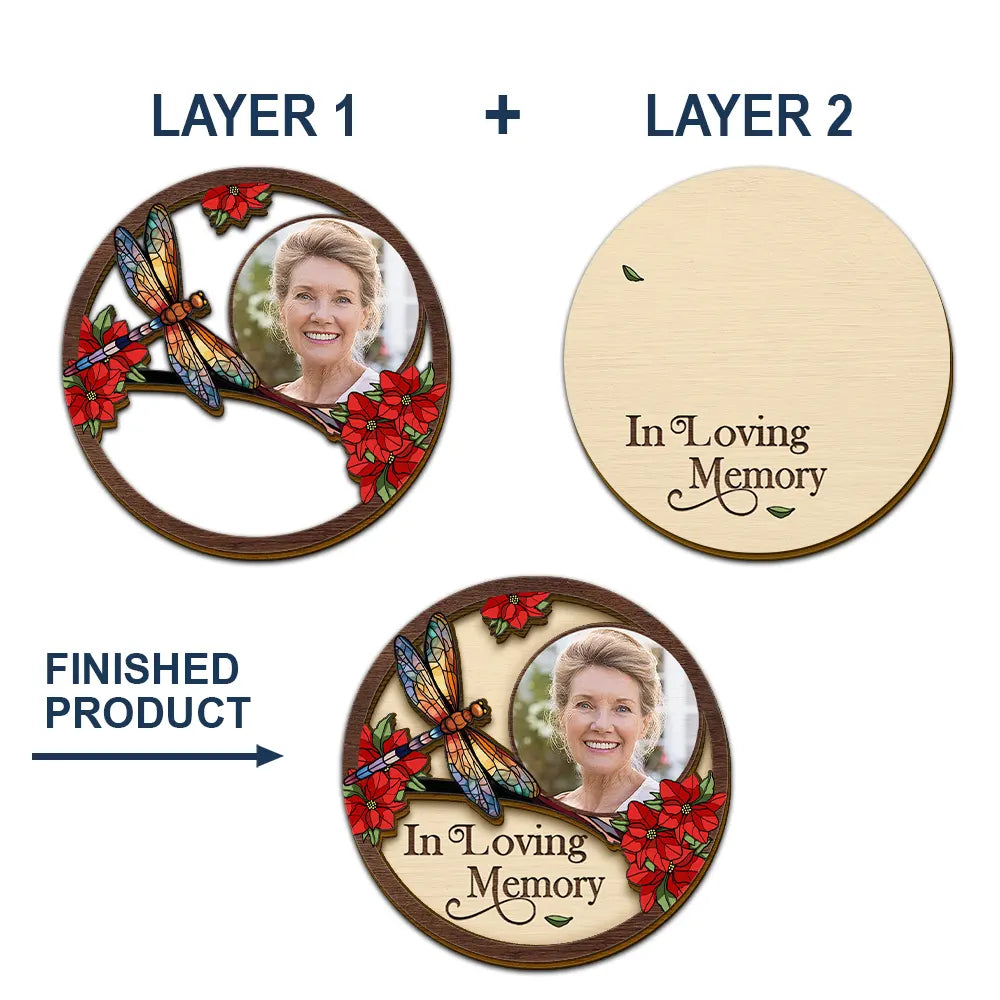 Custom Photo,Memorial,Family,Sad - Custom Photo I'm Always With You Family Memorial - Personalised Custom Shaped Car Visor Clip