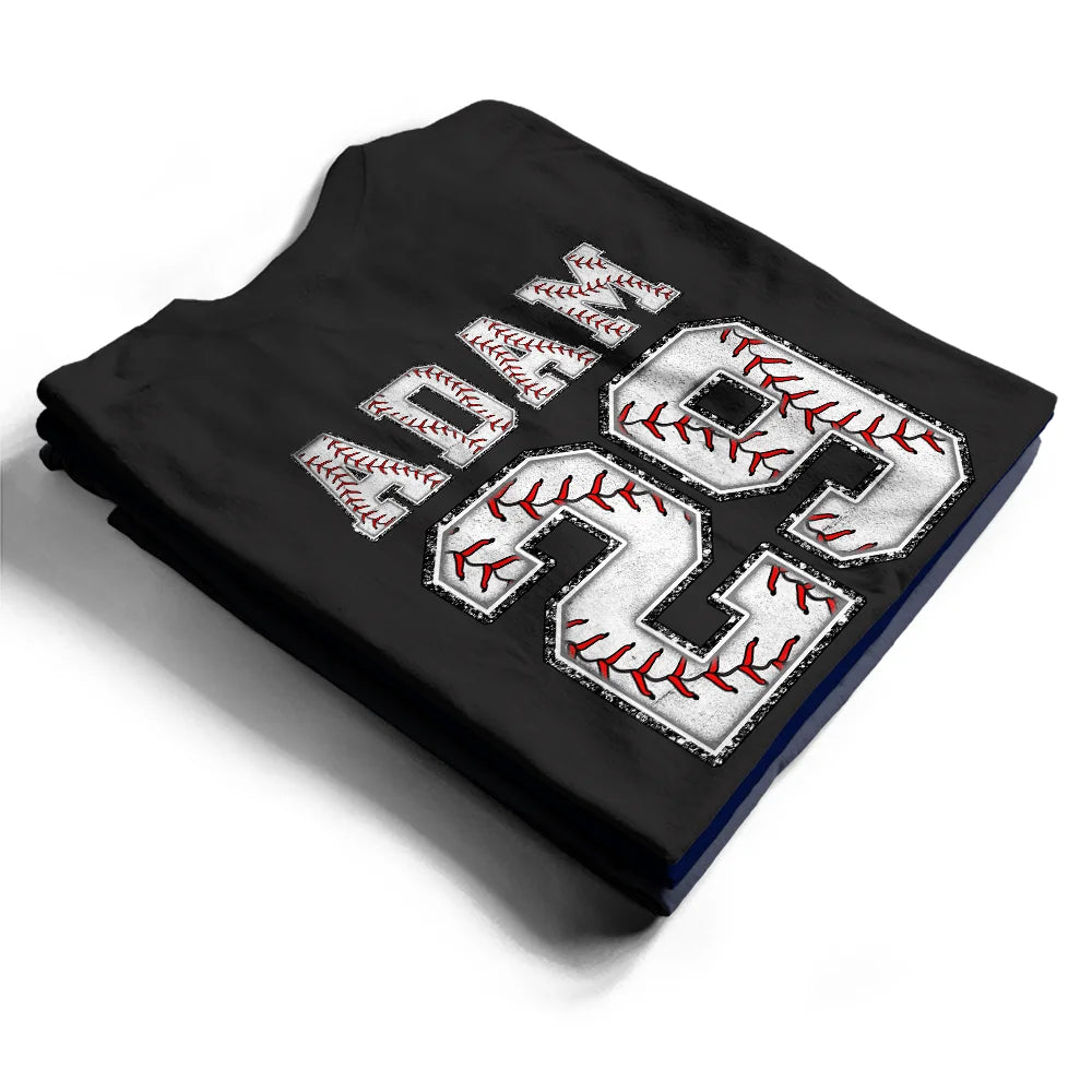Gift For Grandpa, Gift For Father, Baseball, Non-Eng, Icon, Proud - Baseball Dad Papa Crossed Arrows - Personalized T Shirt