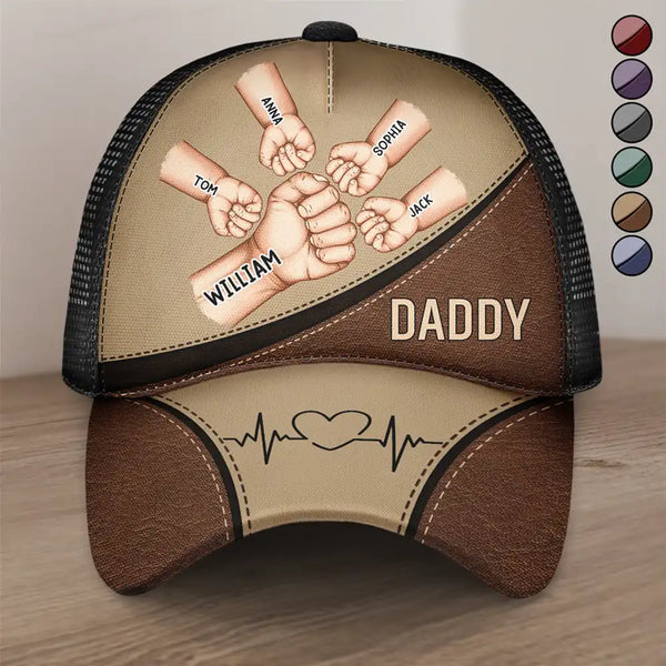 Gift For Father,Gift For Grandpa,Gift For Husband - Best Friends For Life Dad Grandad - Personalized Mesh-back Casual Cap