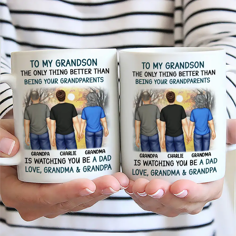 Dad,Mom,Sons,Gift For Son - Better Than Being Your Father Grandpa - Personalized Mug