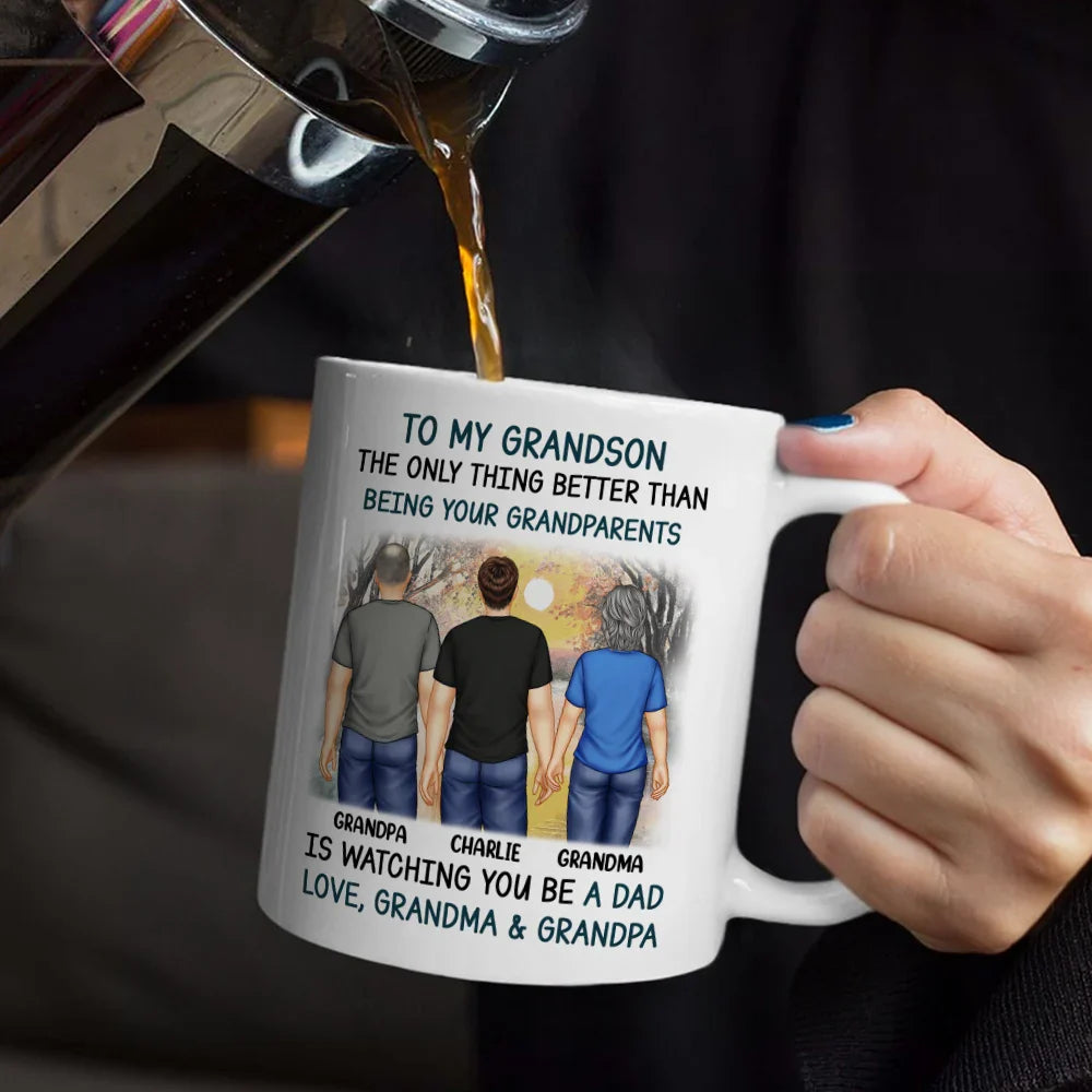 Dad,Mom,Sons,Gift For Son - Better Than Being Your Father Grandpa - Personalized Mug