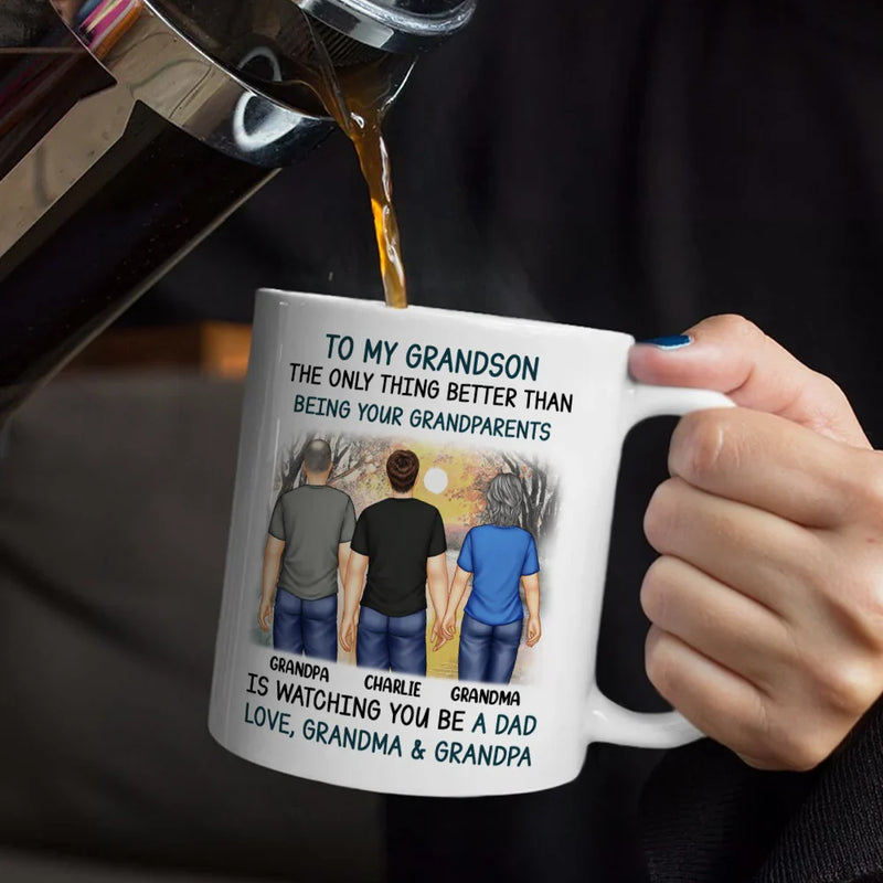 Dad,Mom,Sons,Gift For Son - Better Than Being Your Father Grandpa - Personalized Mug
