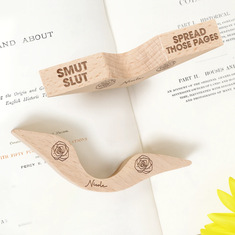 Gift For Yourself, Gift For Women, Gift For Men, Reading, Happy - Book Whore Spread Those Pages - Personalized Thumb Page Holder