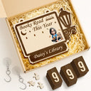 Reading, Gift For Yourself, Gift For Women, Happy - Books Read This Year 3D Effect Reading Girl - Personalized Hanging Tracker Sign