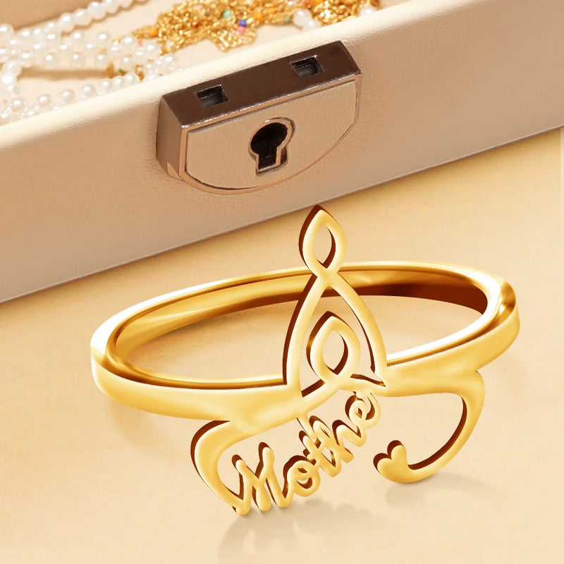 Gift For Women,Gift For Mother,Love,Gift For Grandma - Celtic Motherhood Symbol - Personalized Custom Shaped Ring