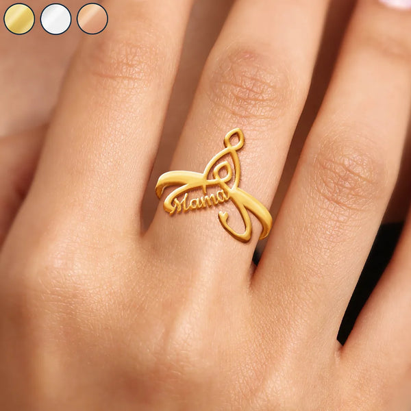 Gift For Women,Gift For Mother,Love,Gift For Grandma - Celtic Motherhood Symbol - Personalized Custom Shaped Ring
