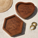 Gift For Couples,Old Couples,Gift For Husband,Gift For Wife,Gift For Boyfriend,Gift For Girlfriend,Happy - Couple Anniversary Gift - Personalized Wood Ring Dish