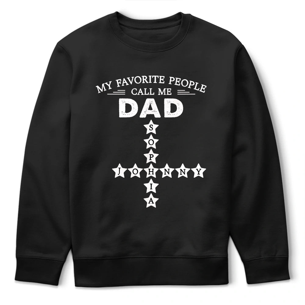 Crossword My Favorite People Call Me - Personalized T Shirt