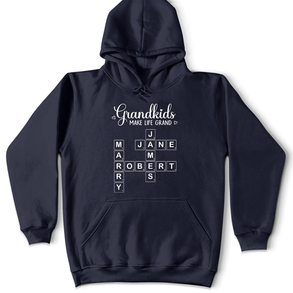 Gift For Grandma,Gift For Mother,Gift For Women,Happy,Top Market - Crossword My Favorite People Call Me - Personalized T Shirt