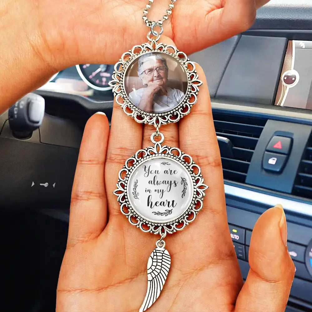 Graduation,Gift For Yourself,Gift For Girlfriend,Family,Memorial,Love - Custom Photo Missing You as I Graduate - Personalized Photo Pendant Charm