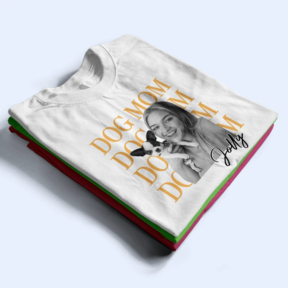 Custom Photo,Pet Lovers,Pet Mom,Pet Dad,Photo,Playful - Custom Photo Pet Lovers Pet Mom Pet Dad Lovely Portrait - Personalized T Shirt