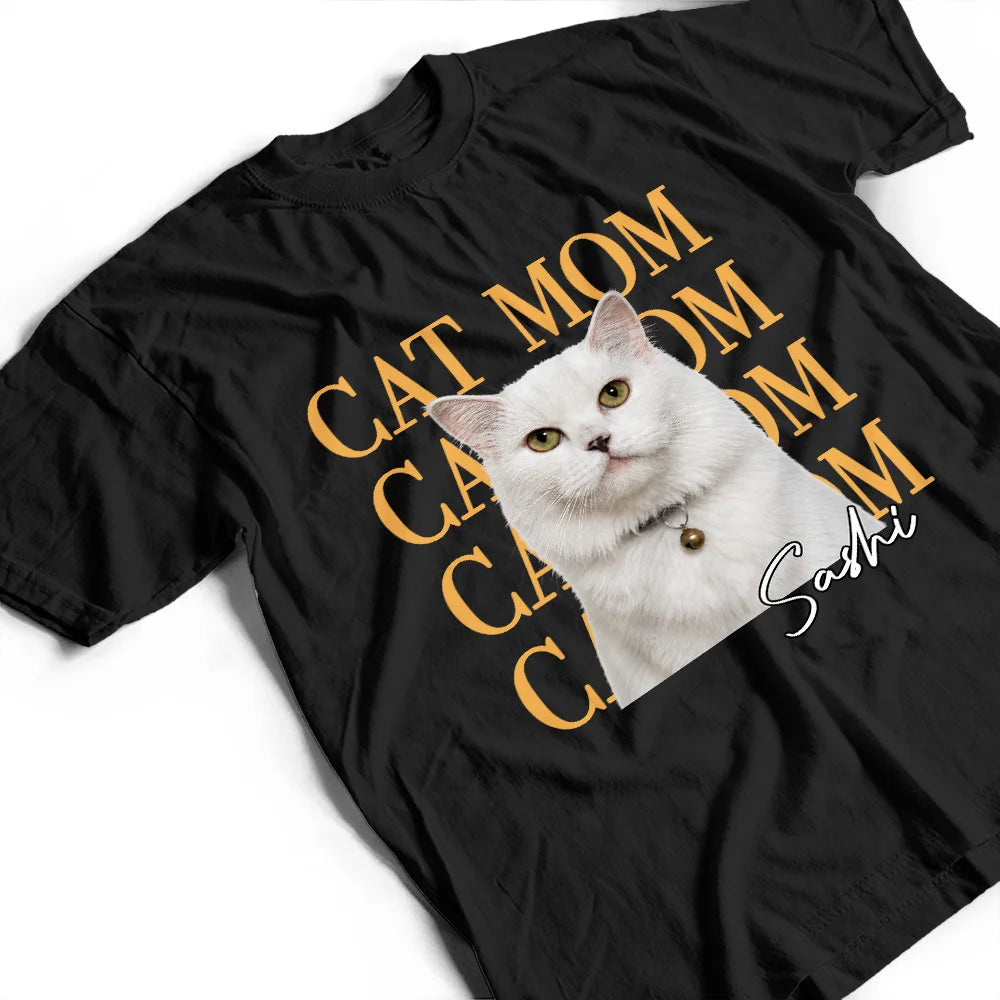 Custom Photo,Pet Lovers,Pet Mom,Pet Dad,Photo,Playful - Custom Photo Pet Lovers Pet Mom Pet Dad Lovely Portrait - Personalized T Shirt