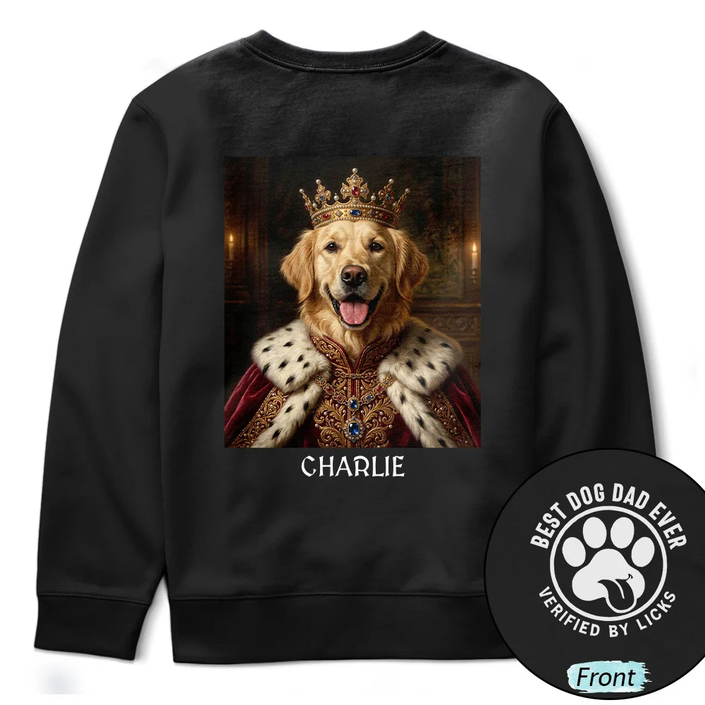Gift For Father, Custom Photo, Art Design, Humorous, Photo - Renaissance Royal Portrait - Custom Photo Renaissance Royal Portrait Pet Lover Dog Cat Mom Dad Verified - Personalized T Shirt