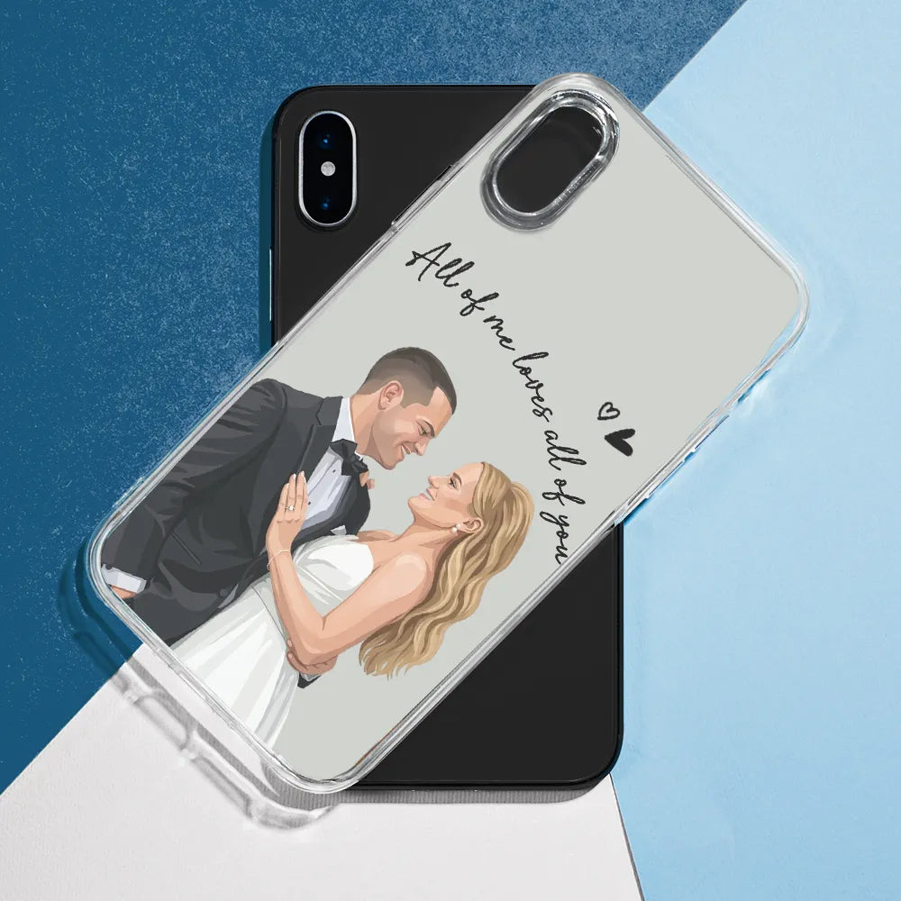 Custom Photo, Art Design, Gift For Couples, Romantic, Photo - Semi Realistic Portrait - Custom Photo Semi Realistic Portrait You & Me We Got This - Personalized Clear Phone Case