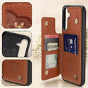 Pet Lovers,Dog Lovers,Cat Lovers - Cute Dogs And Cats Aesthetic Pattern - Personalized Leather Flip Wallet Phone Case