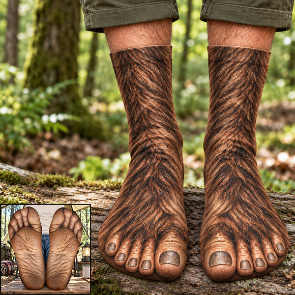 Gift For Men,Gift For Yourself,Gifts For Him,Humorous,Icon,Top Market - Funny Gag Gifts For Coworkers, Family, Dad - Personalized Bigfoot Sasquatch Socks
