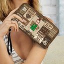 Book Hoarder - Gift For Book Reading Lovers - Personalized Leather Long Wallet