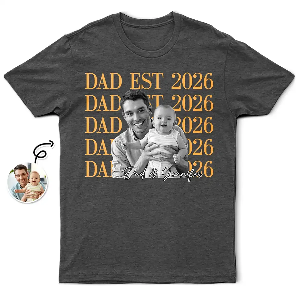 Dad EST - Personalized T Shirt