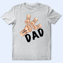 Gift For Father,Dad, Children - Dad Grandpa Fist Punch - Personalized T Shirt
