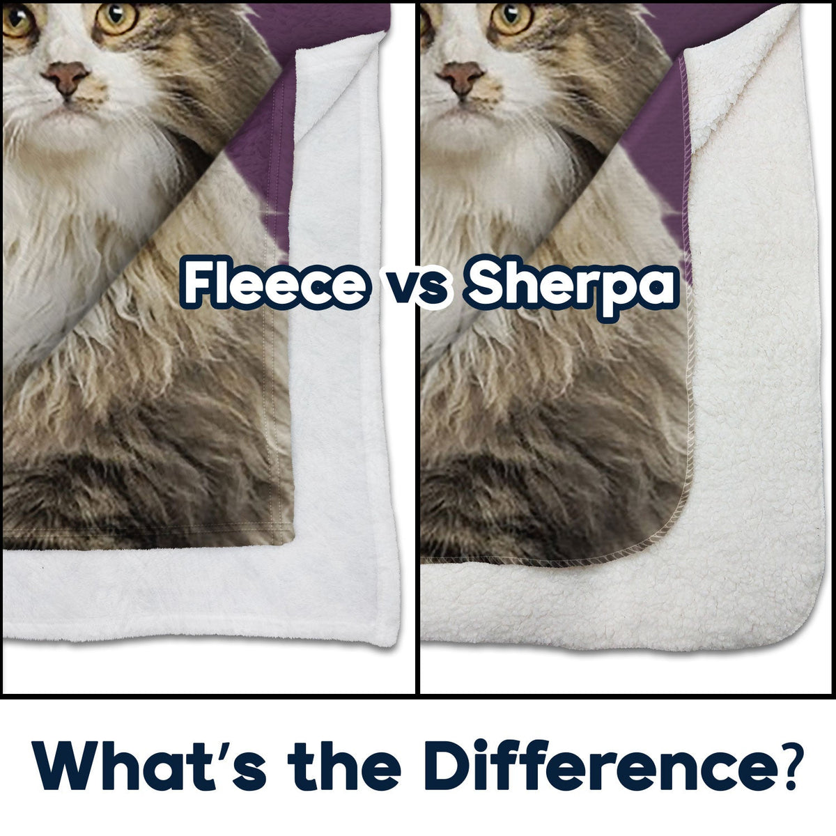 Custom Photo & Name Pet Blanket - Gift For Pet Lovers - Personalized Fleece Blanket