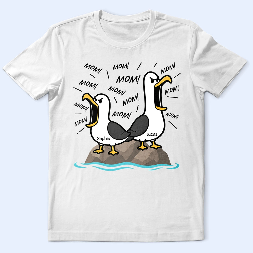 Gift For Husband,Gift For Wife,Gift For Mother,Gift For Father,Gift For Grandparents,Teacher,Funny,Icon - Funny Screaming Seagull - Personalized T Shirt