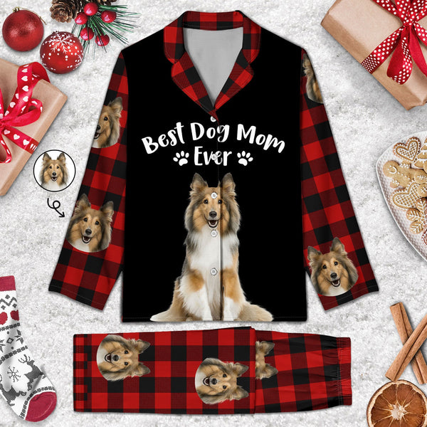 Custom Photo Best Mom Ever - Gift For Pet Lovers - Personalized Long Pajamas Set