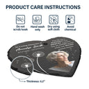 Custom Photo Your Life Was A Blessing - Memorial Gift For Family - Personalized Heart Shaped Garden Slate & Hook