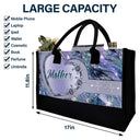 Gift For Grandma,Gift For Mother,Love - Grandma Mom's Little Turtle - Personalized Canvas Tote Bag