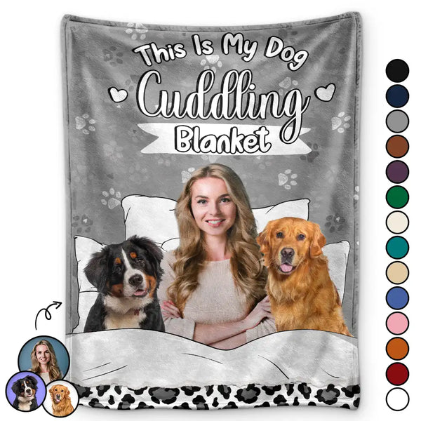 Gift For Yourself,Gift For Women,Gift For Men,Pet Lovers,Pet Mom,Pet Dad,Pet Couple,Dog Lovers,Dog Mom,Dog Dad,Dog Couple,Cat Lovers,Cat Mom,Cat Dad,Cat Couple,Custom Photo,Happy - Custom Photo Dog Cat Cuddling Blanket - Personalized Fleece Blanket, Sherpa Blanket