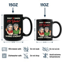Gift For Couples, Old Couples, Gift For Husband, Gift For Wife, Gift For Boyfriend, Gift For Girlfriend - Couple Happily Annoying Each Other - Personalized Black Mug