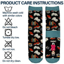 Gift For Yourself, Gift For Women, Reading, Happy, Gift For Men, Christmas - I Really Do Need All These Books - Personalized Socks