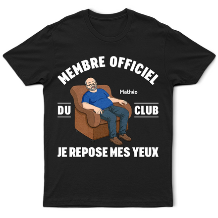 Je Repose Mes Yeux - T-Shirt Personnalisé