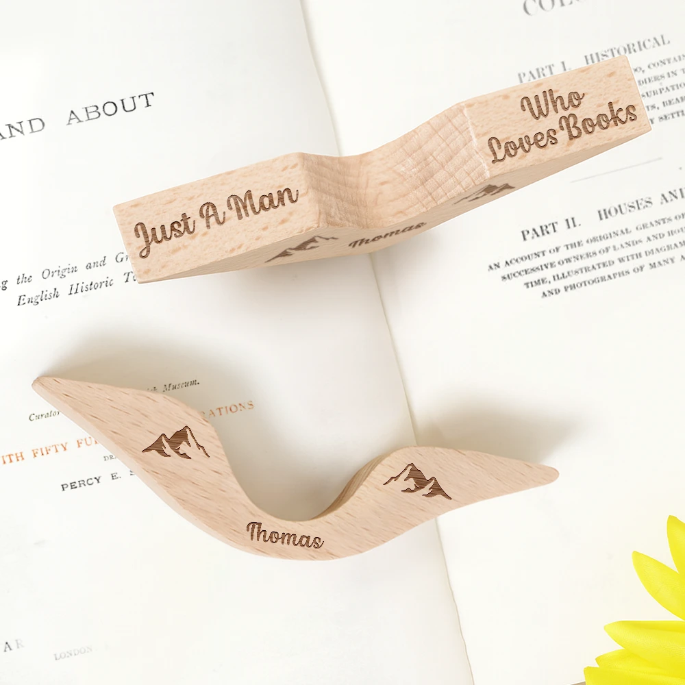 Gift For Yourself,Gift For Women,Gift For Men,Reading,Happy -  Just A Girl Man Who Loves Books - Personalized Thumb Page Holder