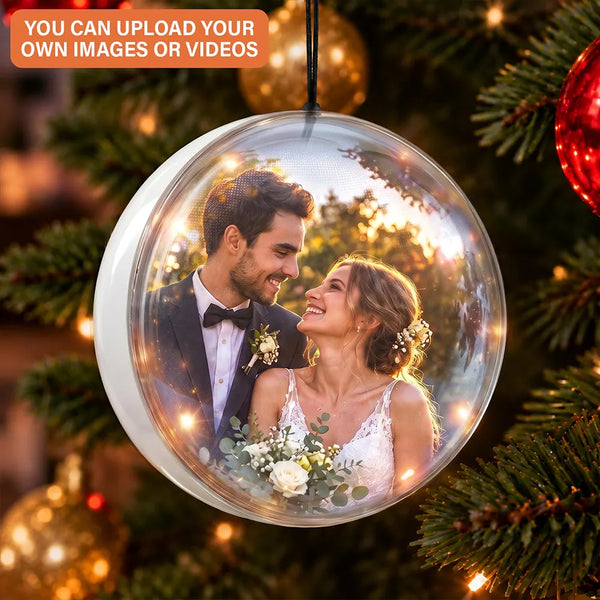 Anniversary,Christmas,Gift For Couples,No Custom,Old Couples,Romantic - Memorial Still Part Of Every Christmas - Bauble, Table Decor Video Clear Ball