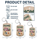 Camping,Campsite,Couple's Hobby,Happy,Gift For Couples - Keys To The Camper Camping Cartoon Couple - Personalized Aluminum Keychain