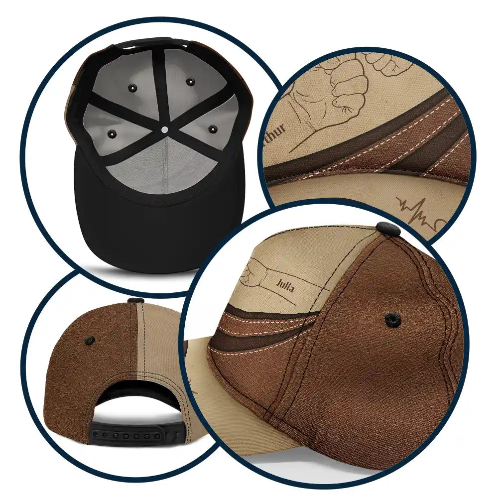 French,Gift For Grandpa,Top Market,Non-Eng,Proud,Icon - Le Meilleur Papa - Casquette Classique Personnalisée