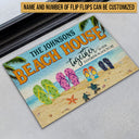 Beach House Flip Flop Together Is Our Favorite Place Custom Doormat